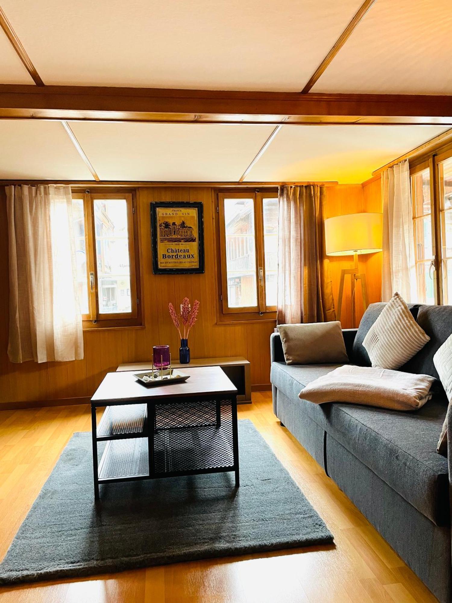 Lovely & Great Equipped Wooden Alp Chalet Flat Kandersteg Buitenkant foto