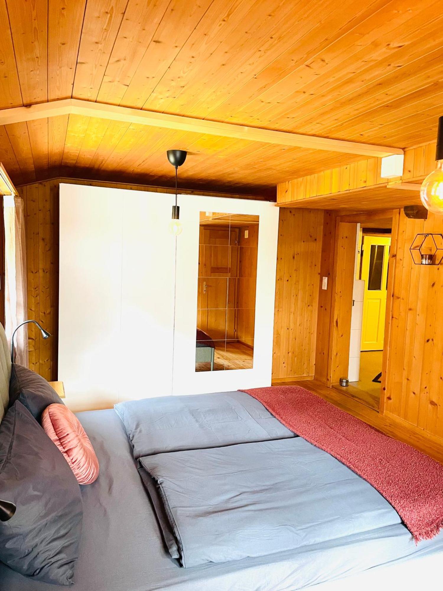 Lovely & Great Equipped Wooden Alp Chalet Flat Kandersteg Buitenkant foto