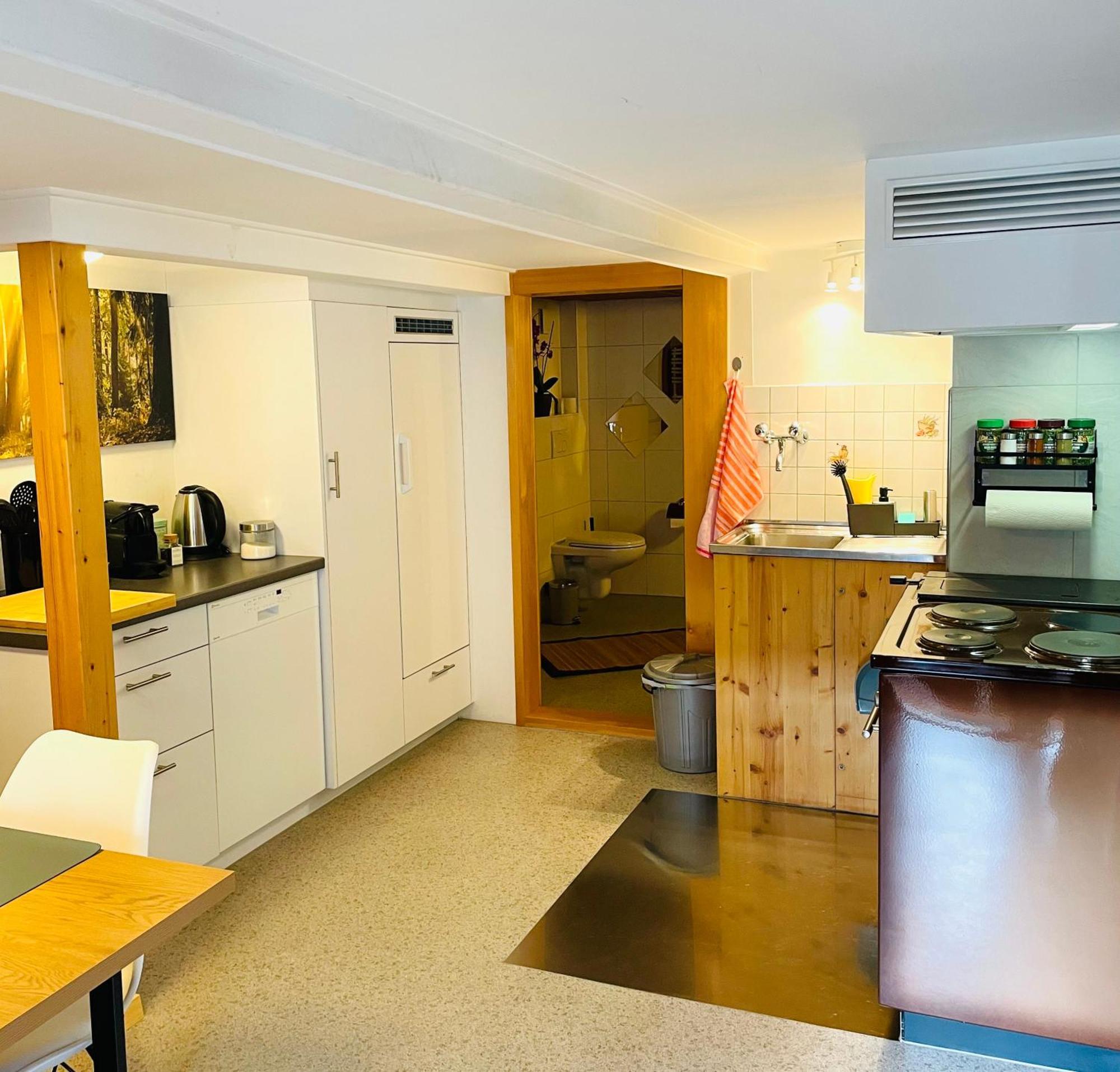 Lovely & Great Equipped Wooden Alp Chalet Flat Kandersteg Buitenkant foto